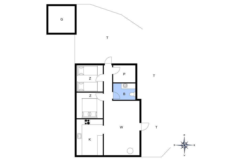 Indretning 1-20 Sommerhus 108, Merchantvej 10, DK - 7673 Harboøre