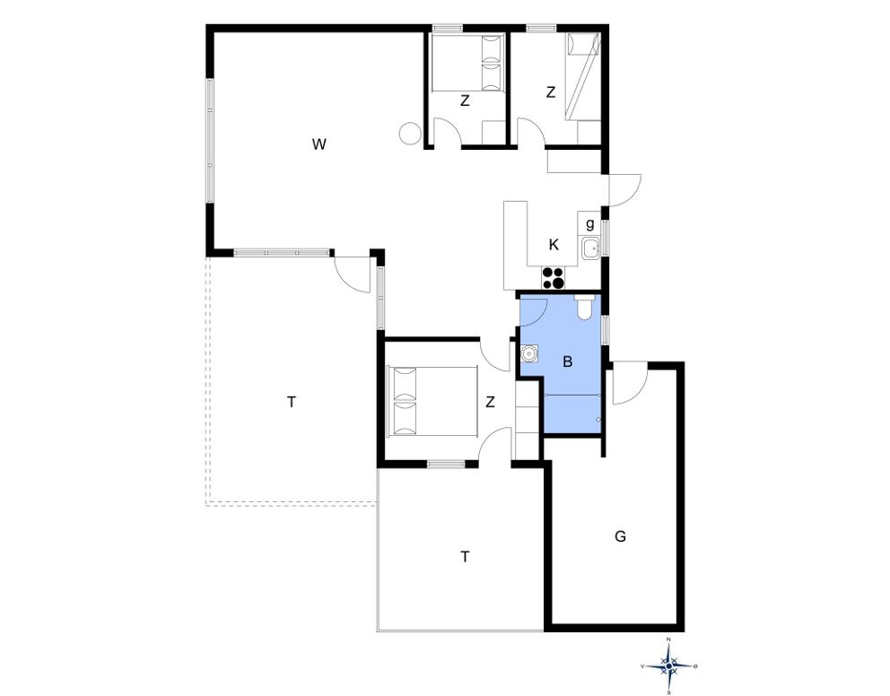 Indretning 1-13 Sommerhus 197, Fjordternevej 11, DK - 7760 Hurup Thy