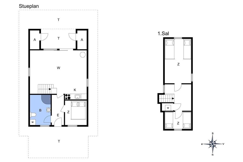 Indretning 1-11 Sommerhus 0228, P S Carlsvej 15, DK - 6792 Rømø