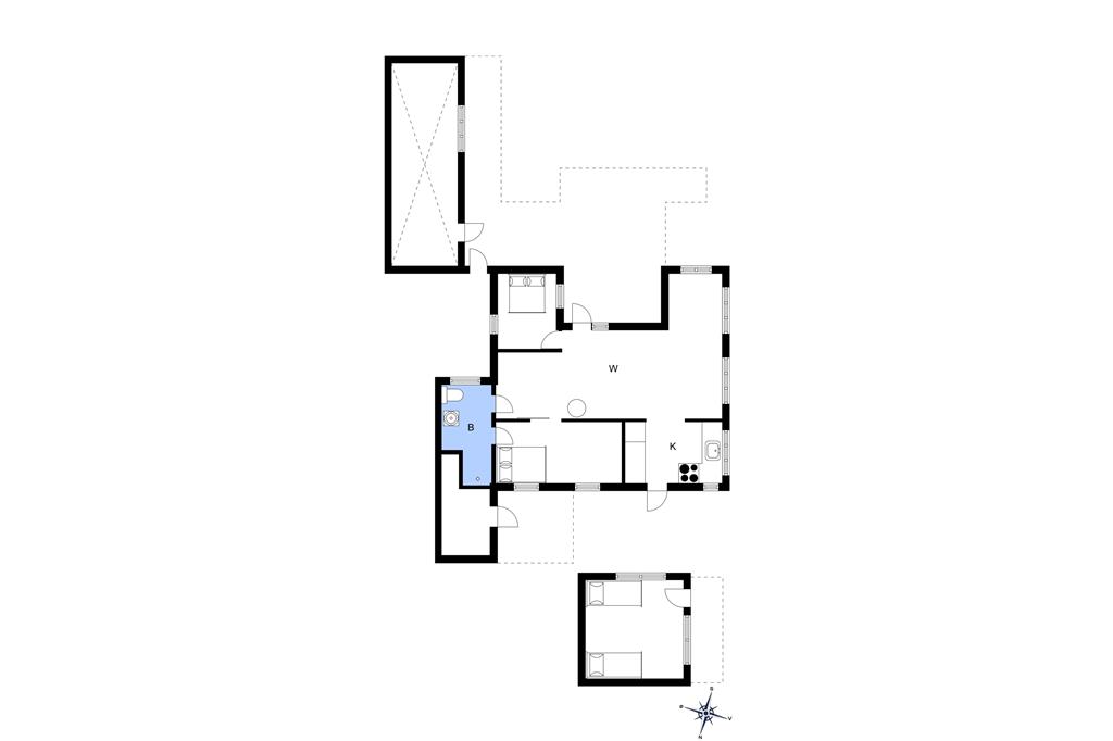 Indretning 1-3 Sommerhus M65101, Ved Klinten 15, DK - 5610 Assens
