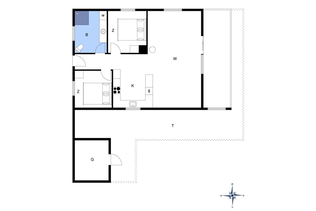 Indretning 1-13 Sommerhus 400, Nordsøvej 186, DK - 7700 Thisted