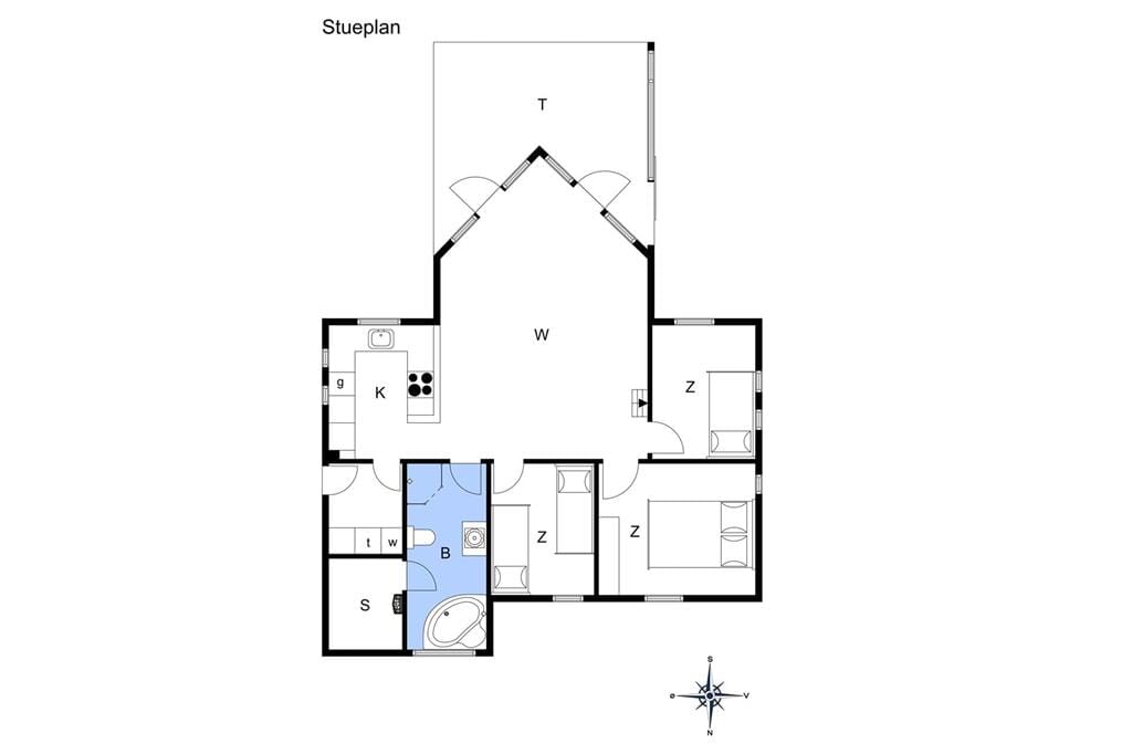 Indretning 1-6 Sommerhus N272, Krageholmsvej 61, DK - 4736 Karrebæksminde
