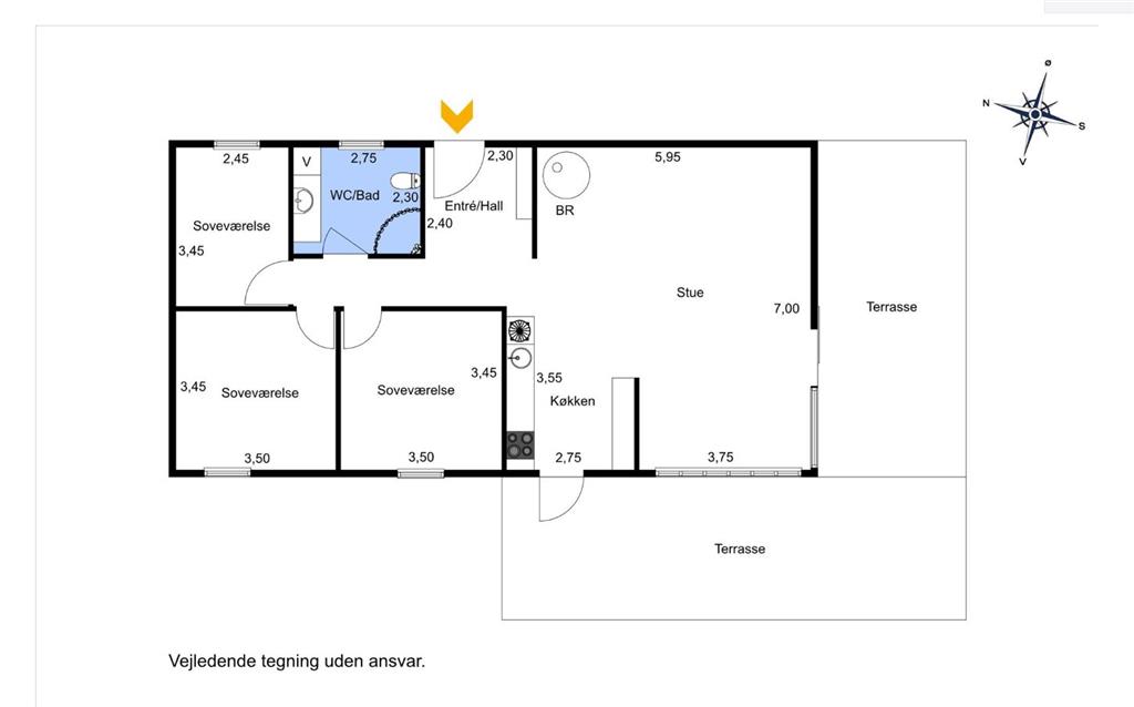 Indretning 1-10 Sommerhus 1586, Fyrreskoven 37, DK - 3720 Aakirkeby