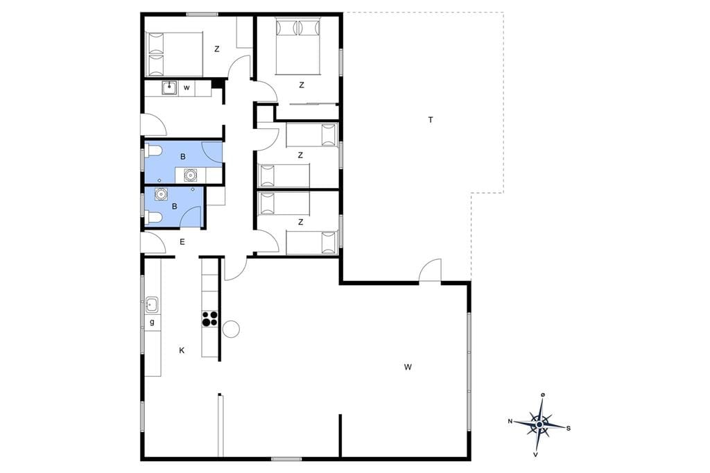 Indretning 1-13 Sommerhus 597, Sømærkevej 55, DK - 7752 Snedsted