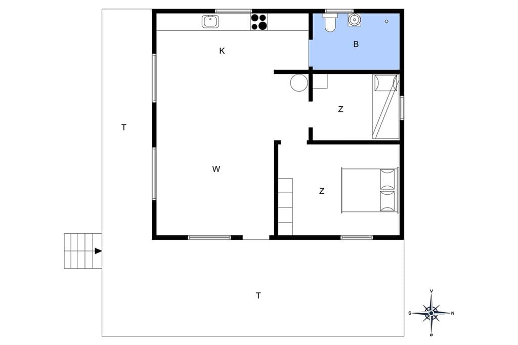 Innenausstattung 1-4 Ferienhaus 519, Skodbjergevej 14, DK - 6960 Hvide Sande