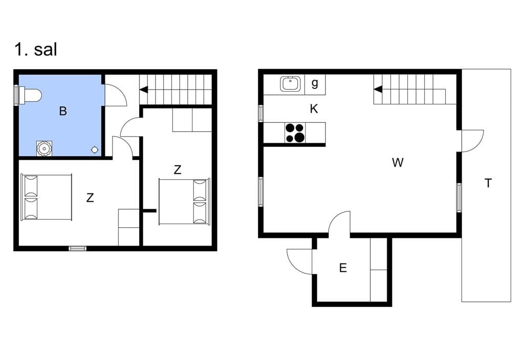 Indretning 1-11 Sommerhus 0363, Vestergade 187, DK - 6792 Rømø