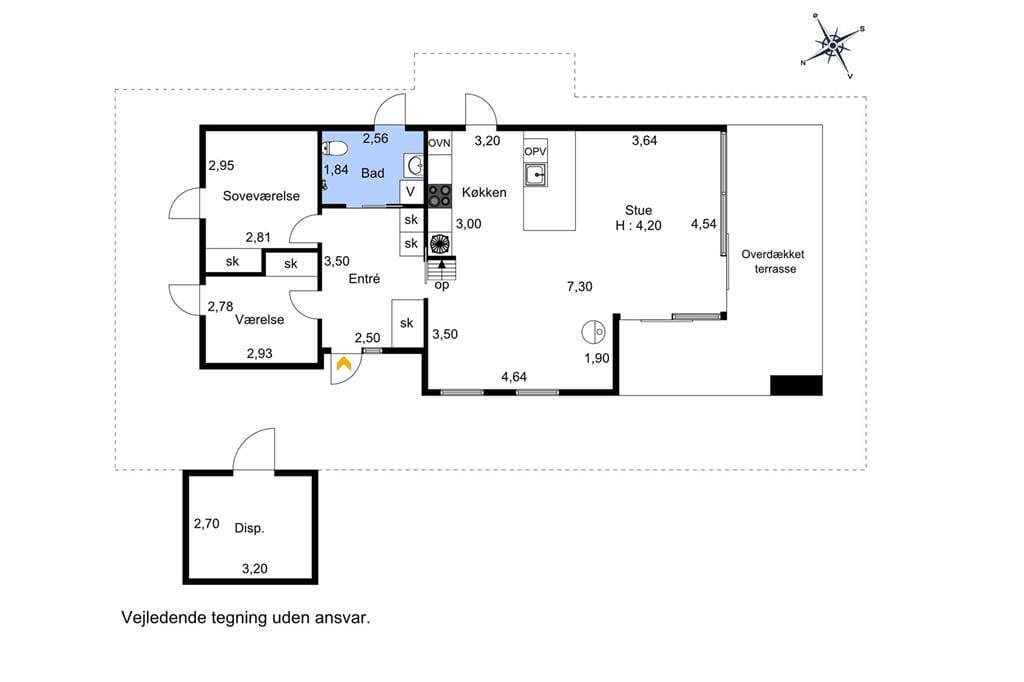Indretning 1-19 Sommerhus 40142, Bjørnsknudevej 48, DK - 7130 Juelsminde
