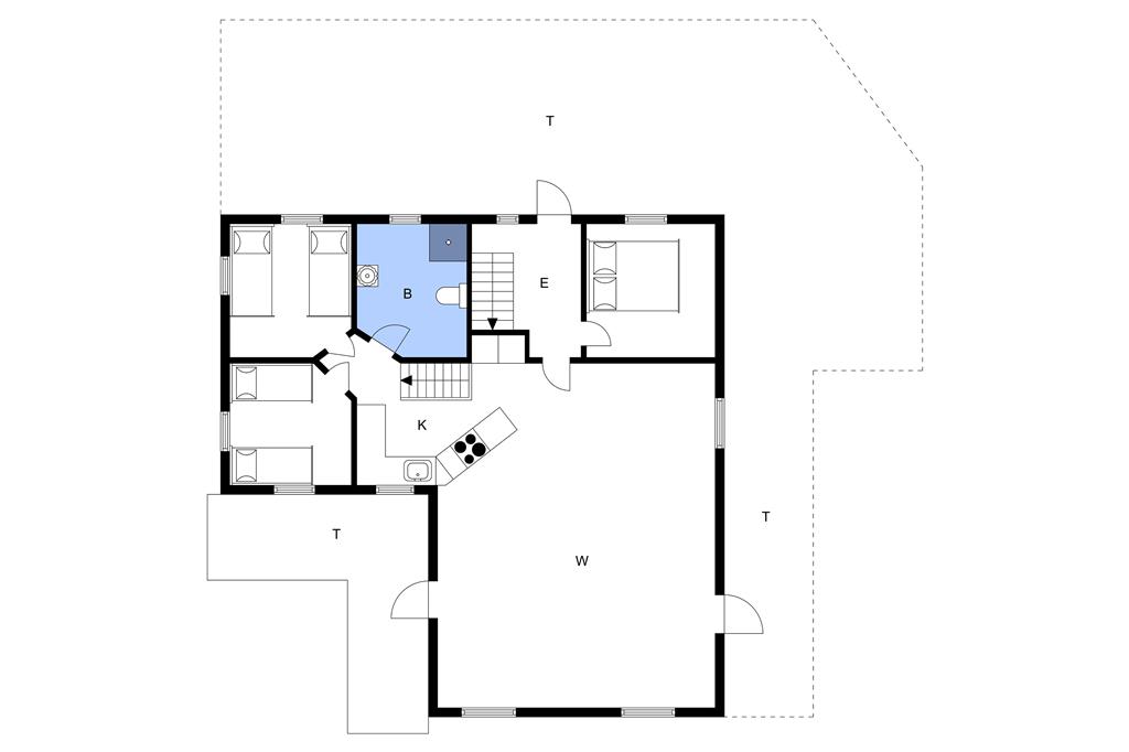 Indretning 1-3 Sommerhus L15179, Mosevej 138, DK - 7840 Højslev