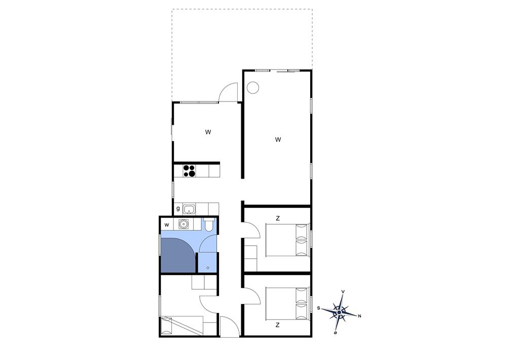 Interieur 1-14 Vakantiehuis 1531, Rødhus Skolevej 36, DK - 9490 Pandrup