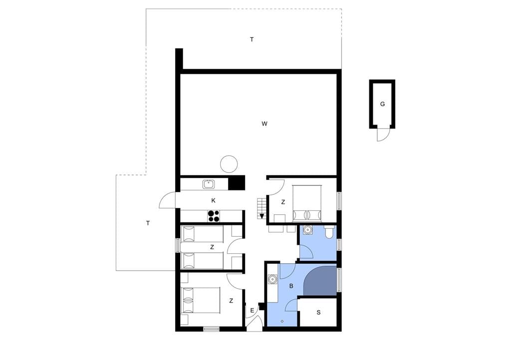Indretning 1-20 Sommerhus 309, Fourmivej 28, DK - 7673 Harboøre