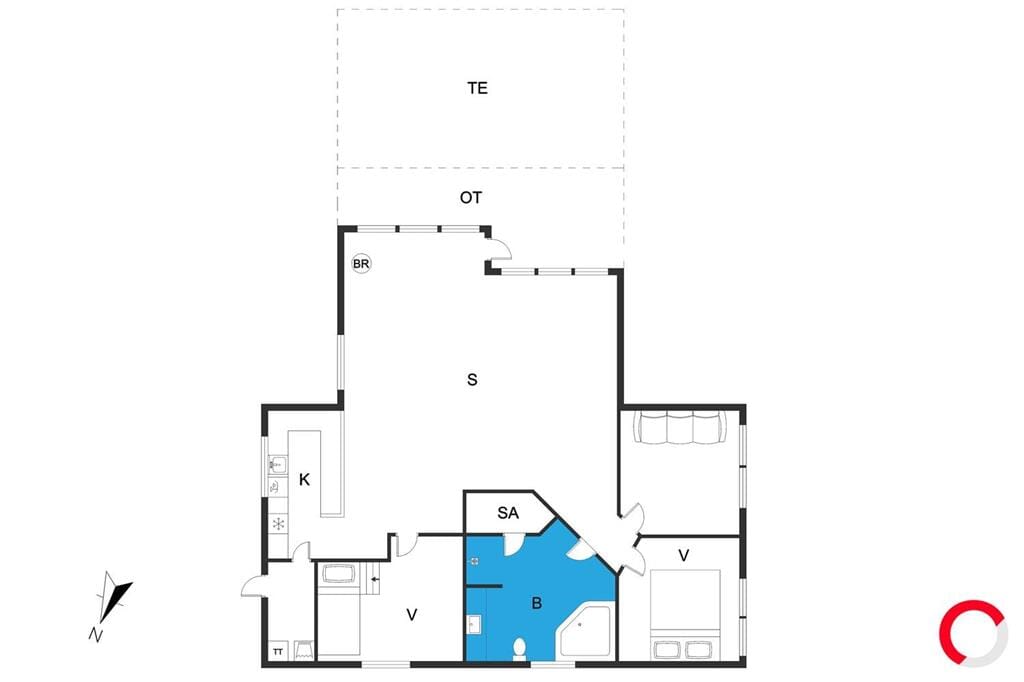 Indretning 1-23 Sommerhus 8488, Pileskellet 1, DK - 8400 Ebeltoft