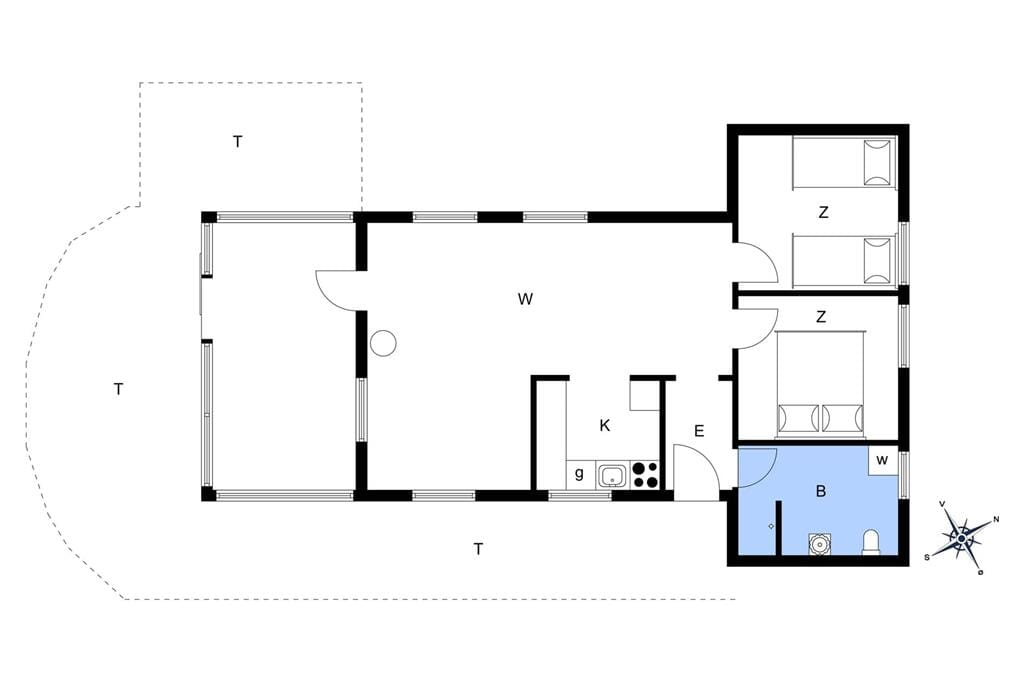Indretning 1-22 Sommerhus C11089, Linningvej 17, DK - 6893 Hemmet