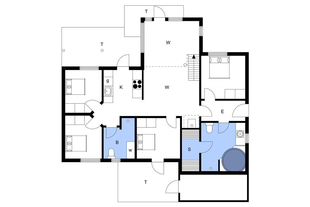 Indretning 1-3 Sommerhus M65906, Mosegården 42, DK - 5600 Faaborg