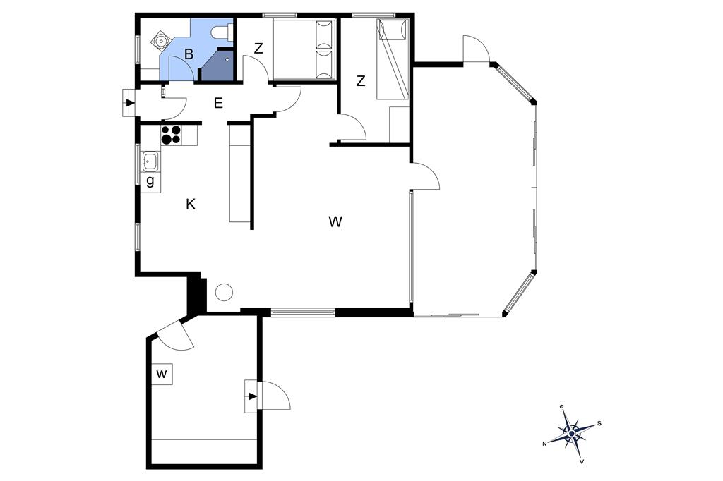 Interieur 1-15 Vakantiehuis S740, Løvsangervej 33, DK - 4671 Strøby Ladeplads
