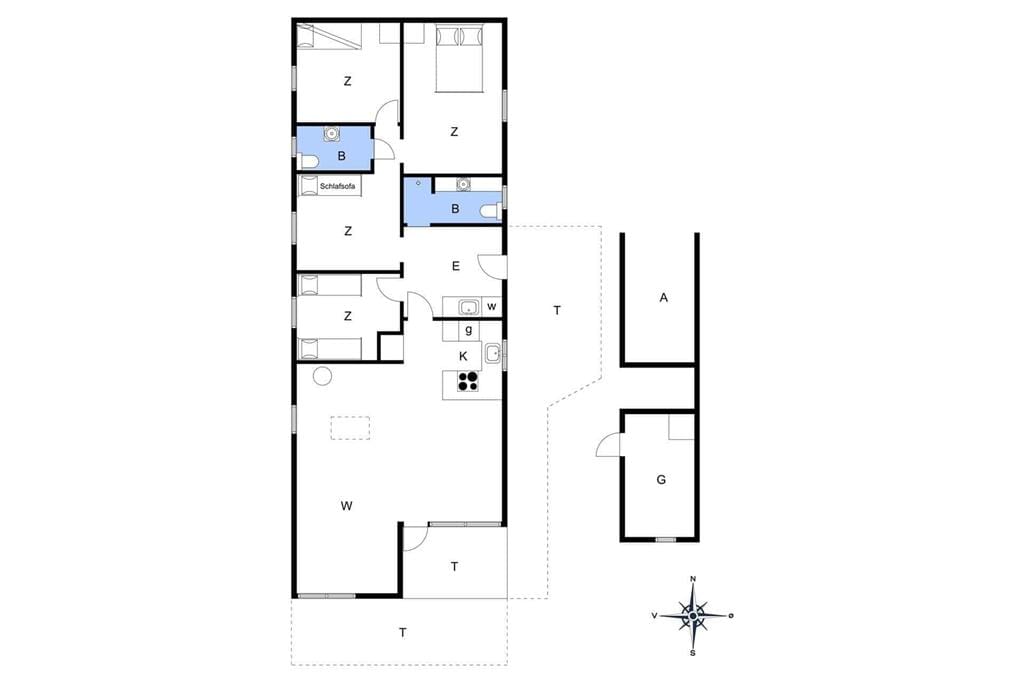 Indretning 22-172 Sommerhus JB137, Markstien 15, DK - 9690 Fjerritslev