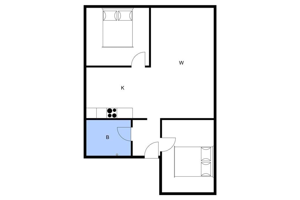 Indretning 1-3 Sommerhus M70279, Borgnæsvej 4, DK - 5970 Ærøskøbing