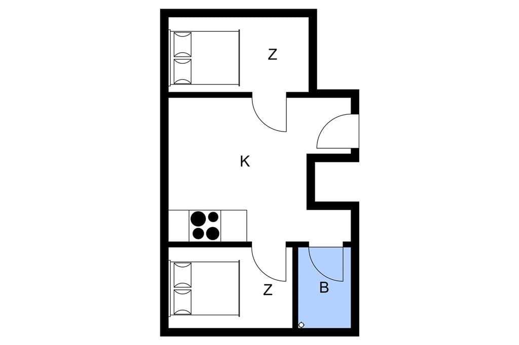 Inredning 1-3 Stuga M70273, Borgnæsvej 4, DK - 5970 Ærøskøbing