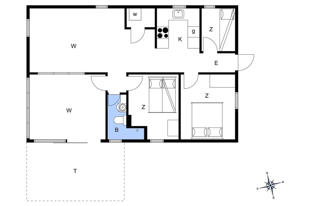 Interieur 1-15 Vakantiehuis R736, Strandstræde 6, DK - 4673 Rødvig