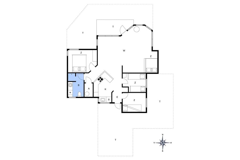 Indretning 1-17 Sommerhus 12247, Fællesskovvej 1, DK - 4583 Sjællands Odde