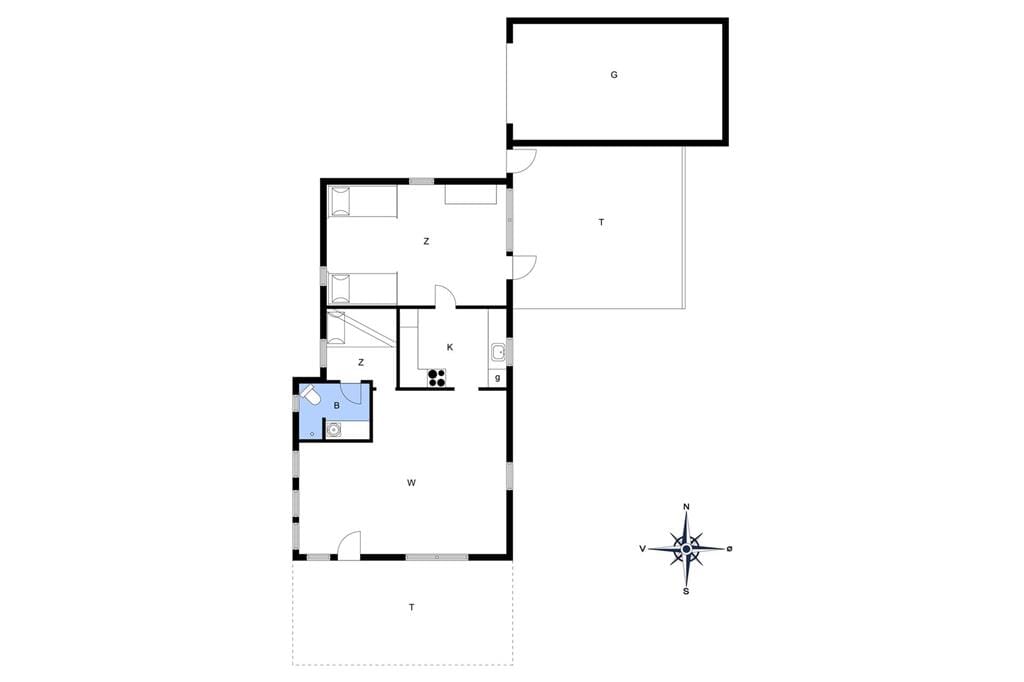 Indretning 1-14 Sommerhus 459, Solbakkevej 4, DK - 9492 Blokhus