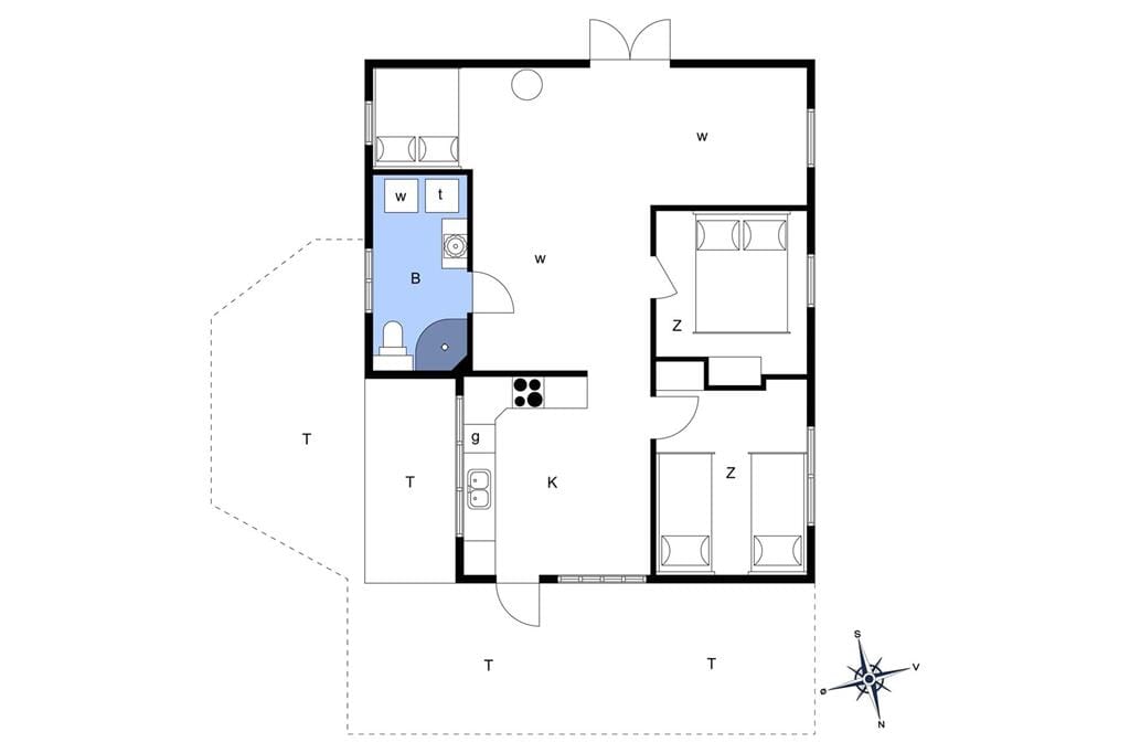 Innenausstattung 1-11 Ferienhaus 0179, Gertrud Rasksvej 2, DK - 6792 Rømø