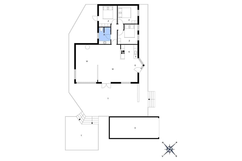 Indretning 1-176 Sommerhus BL1156, Ankerhusvej 44, DK - 9492 Blokhus