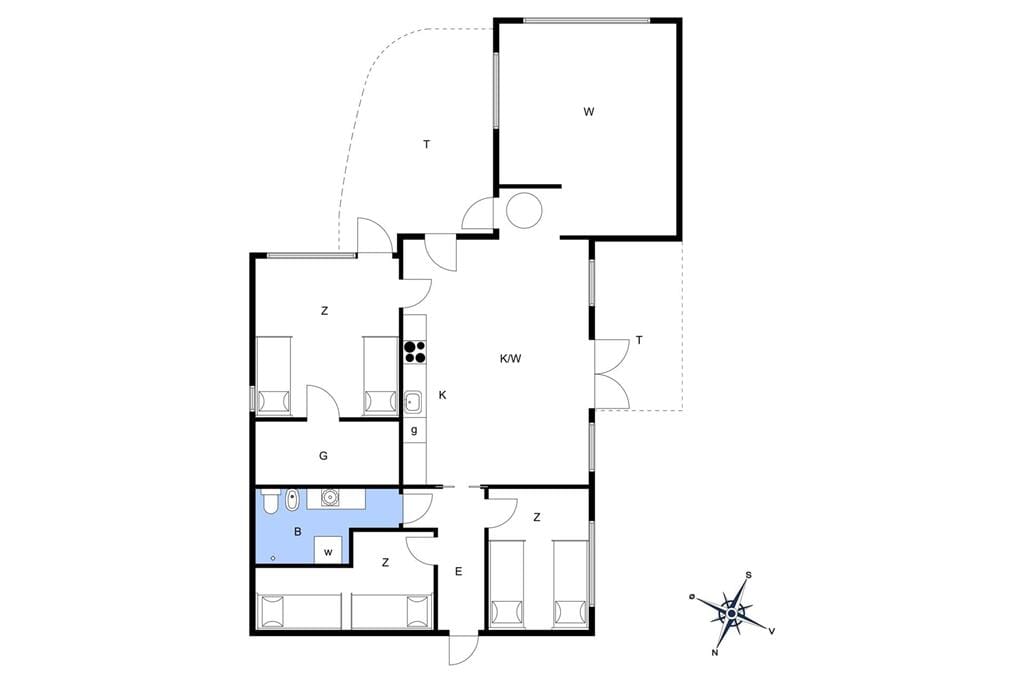 Innenausstattung 1-19 Ferienhaus 30059, Ajstrup Strandvej 190, DK - 8340 Malling