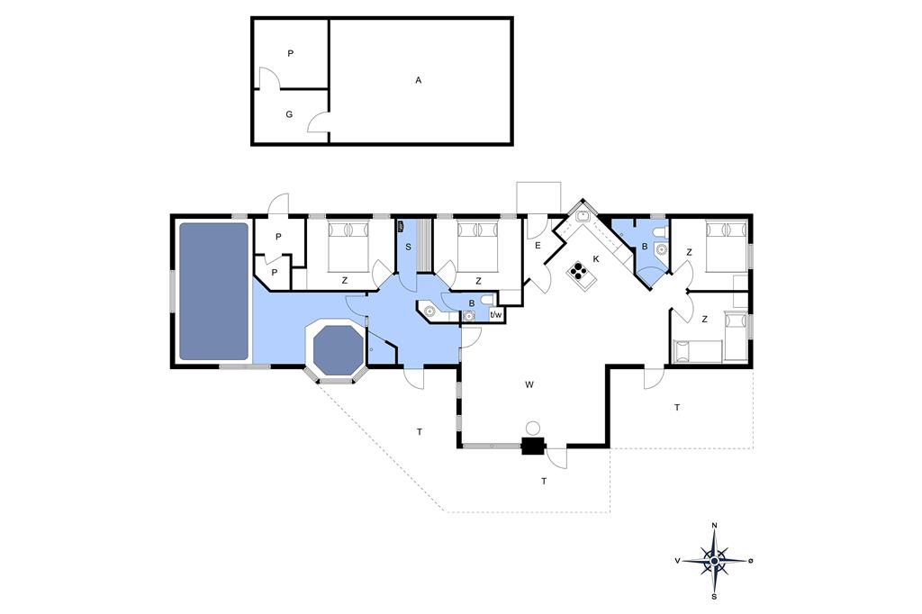 Innenausstattung 1-173 Ferienhaus BV110, Gl Hovej 39, DK - 6857 Blåvand