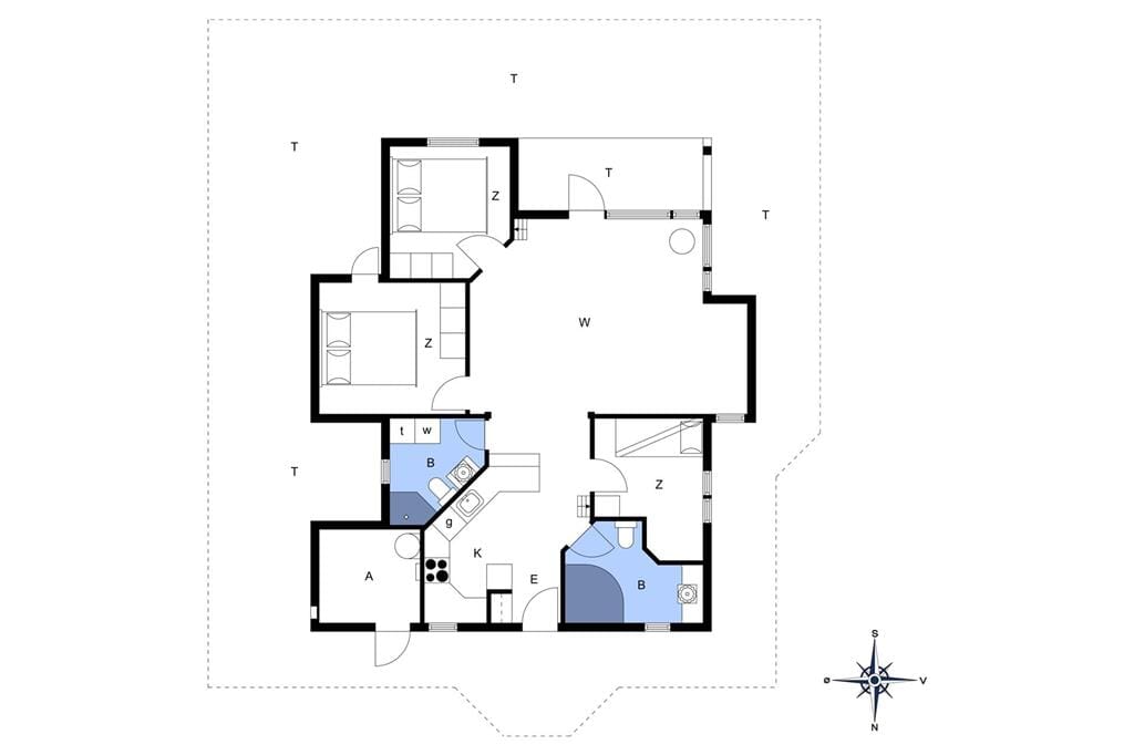 Indretning 1-172 Sommerhus JB424, Krogen 44, DK - 9460 Brovst