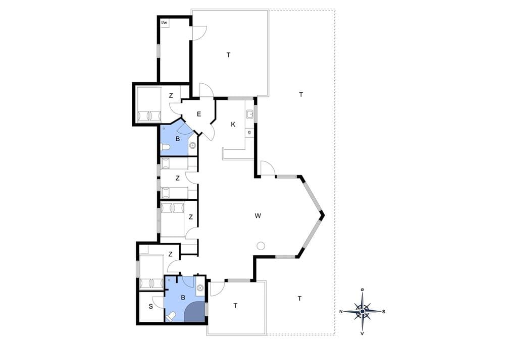 Innenausstattung 1-13 Ferienhaus 866, Klemsvej 35, DK - 7700 Thisted