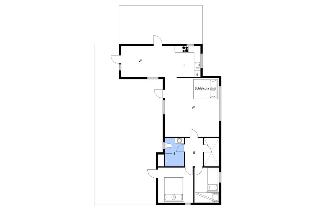 Indretning 1-3 Sommerhus M64189, Fyrrevænget 16, DK - 5400 Bogense