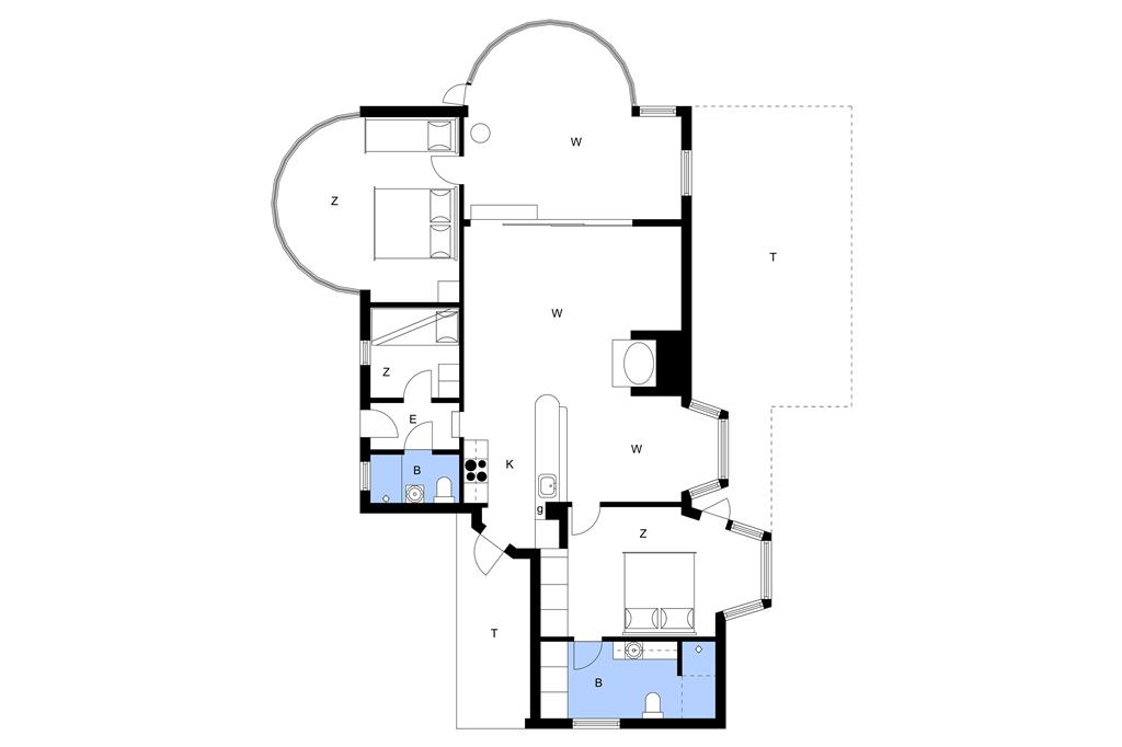 Indretning 1-23 Sommerhus 8517, Ellevej 31, DK - 8500 Grenaa