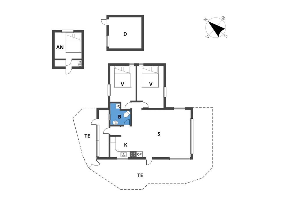 Indretning 1-19 Sommerhus 40328, As Hedegaard 80, DK - 7130 Juelsminde