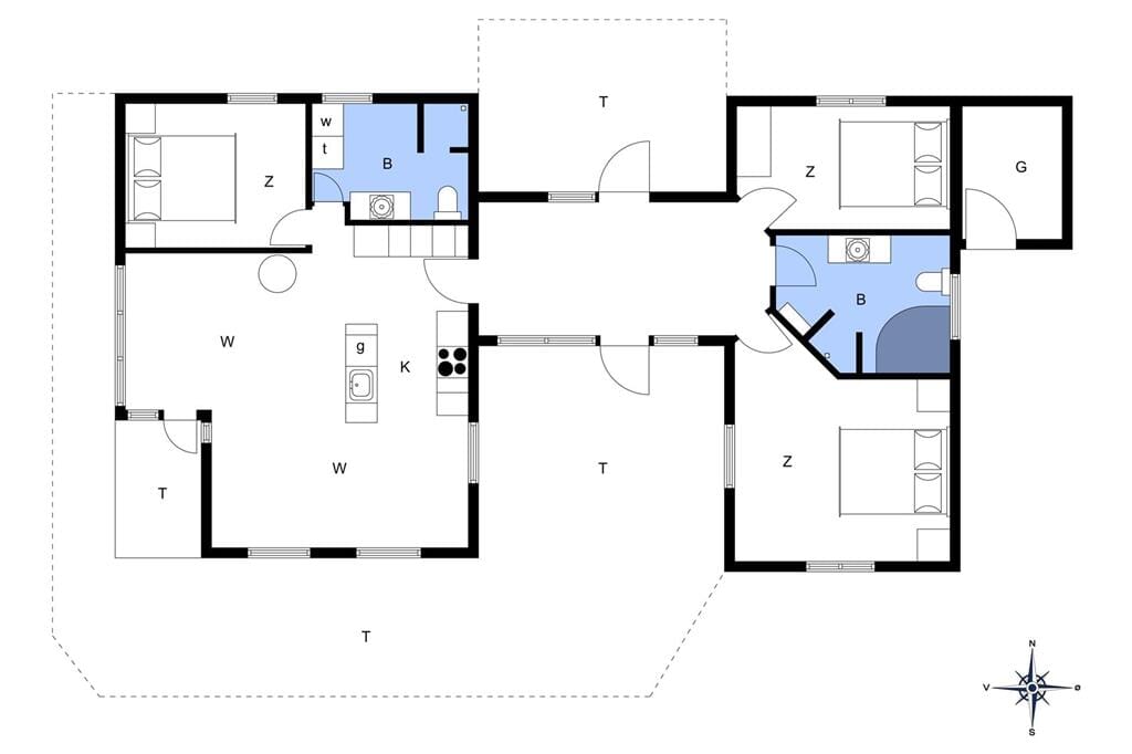 Indretning 1-14 Sommerhus 629, Grindevej 23, DK - 9480 Løkken