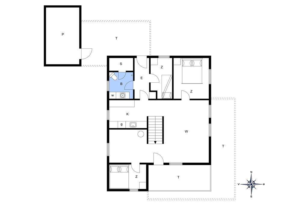 Indretning 1-13 Sommerhus 675, Tunvej 15, DK - 7700 Thisted