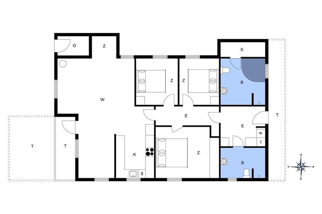 Indretning 1-13 Sommerhus 123, Ørredvej 30, DK - 7700 Thisted