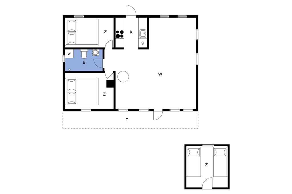 Indretning 1-23 Sommerhus 8904, Fyrrevej 2, DK - 8961 Allingåbro