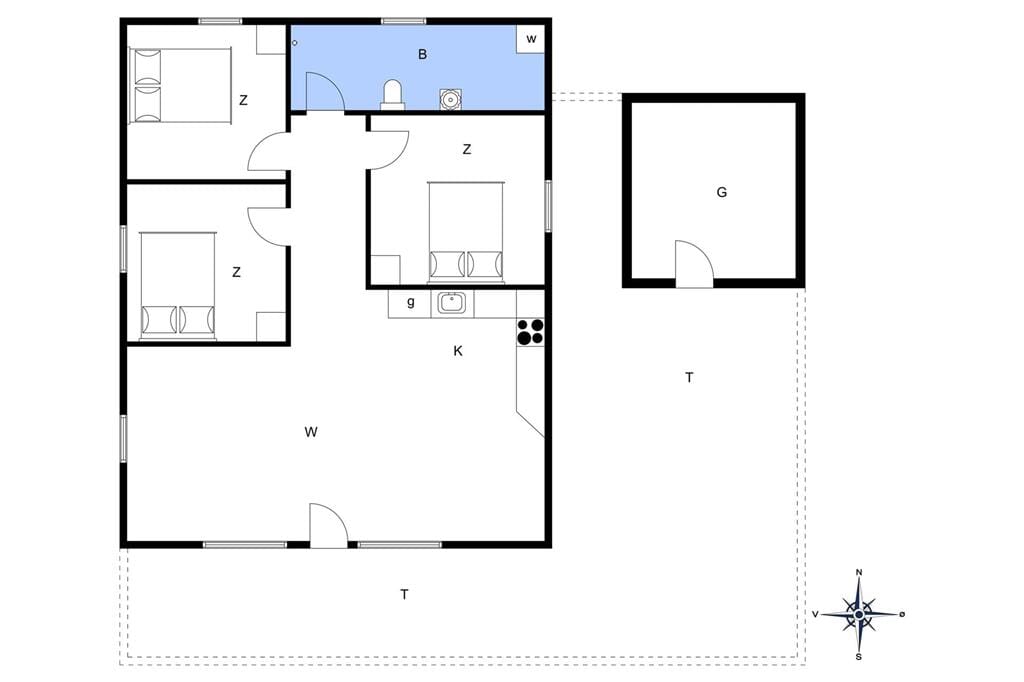 Indretning 1-13 Sommerhus 716, Kristinesvej 34, DK - 7700 Thisted