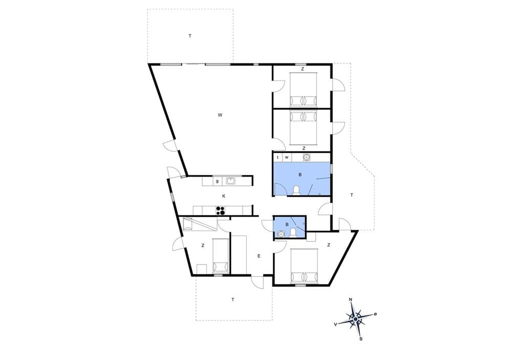 Indretning 1-6 Sommerhus N279, Enø Kystvej 131, DK - 4736 Karrebæksminde