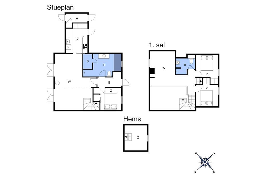 Indretning 1-14 Sommerhus 1503, Ferren Syd 134, DK - 9492 Blokhus