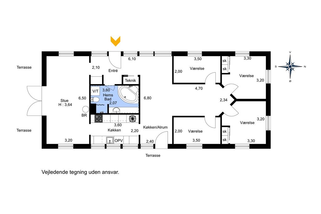 Interieur 1-23 Vakantiehuis 8207, Engblommevej 24, DK - 8420 Knebel