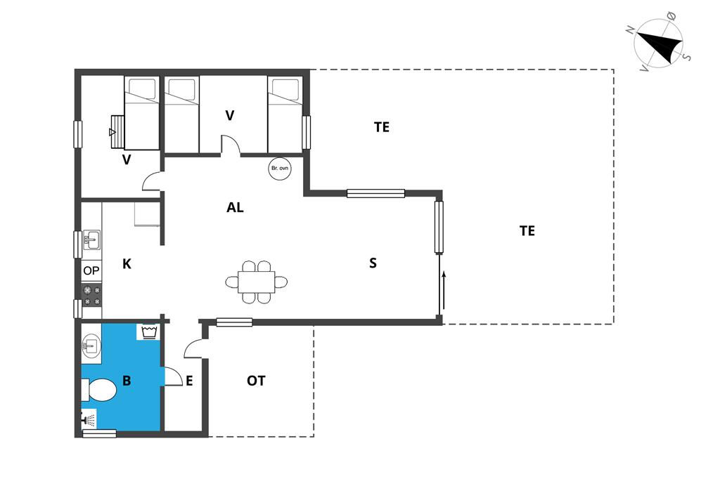 Indretning 1-19 Sommerhus 30464, Strandparksvej 31, DK - 8300 Odder