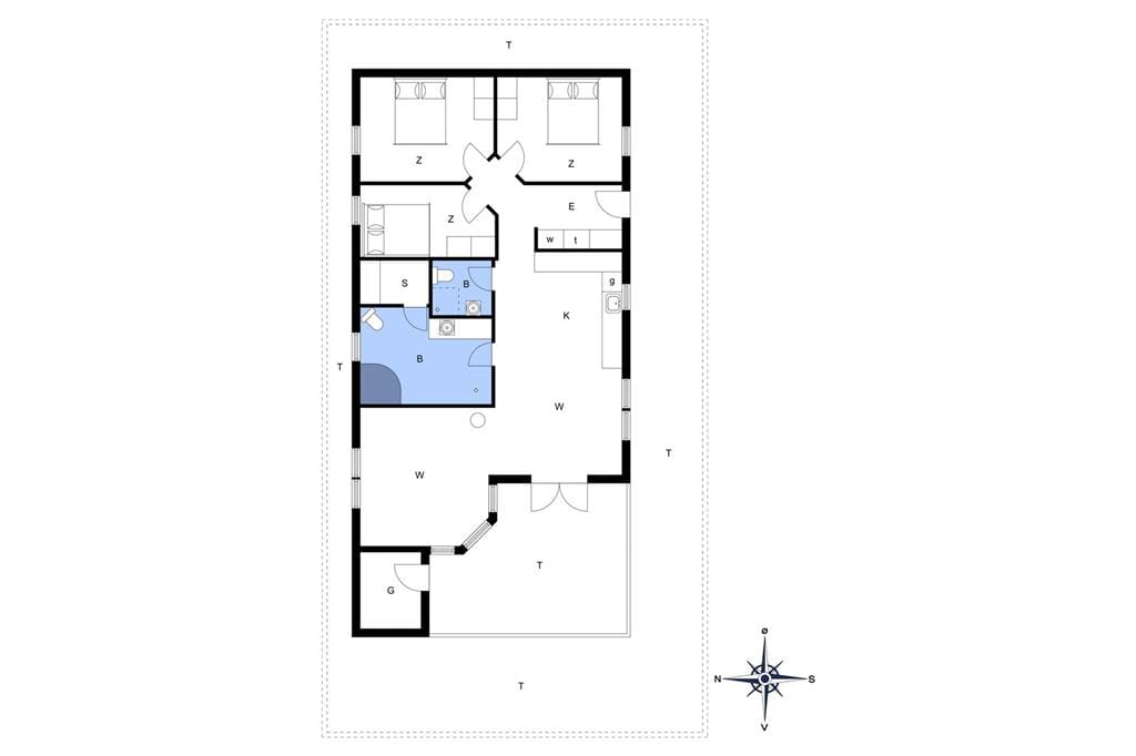 Indretning 1-172 Sommerhus JB876, Kronvildtvej 40, DK - 9460 Brovst