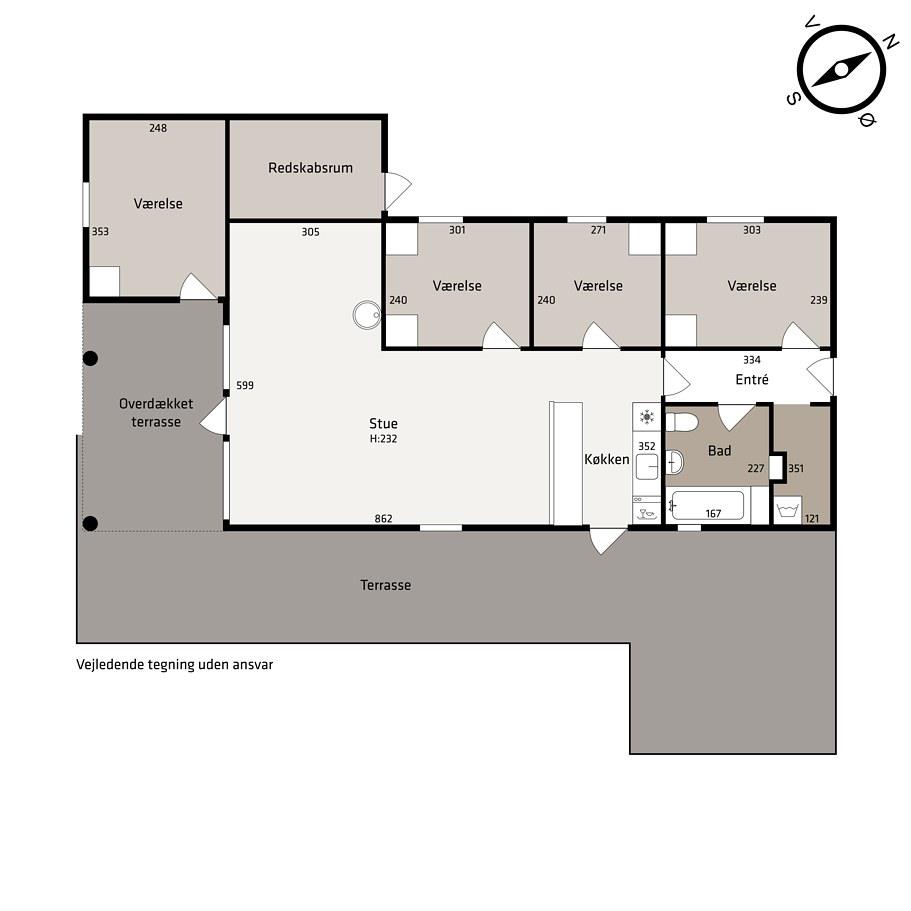 Indretning 1-20 Sommerhus 139, Vejlby Klit 71, DK - 7673 Harboøre