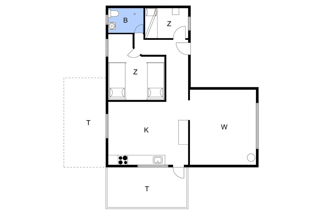 Indretning 1-19 Sommerhus 40603, Pilevænget 69, DK - 7130 juelsminde