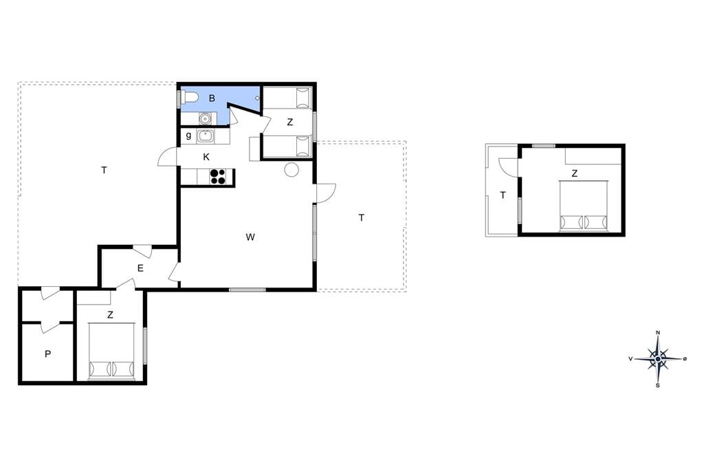 Indretning 1-401 Sommerhus HA249, Knudsvej 4, DK - 9370 Hals