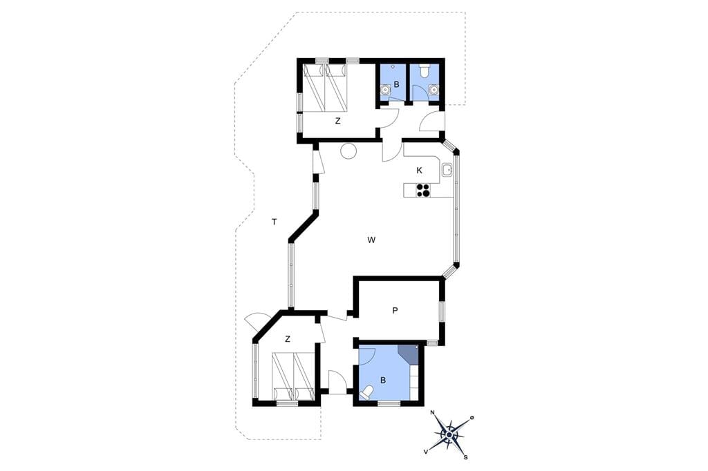 Indretning 1-10 Sommerhus 3645, Ellegade 1, DK - 3730 Nexø