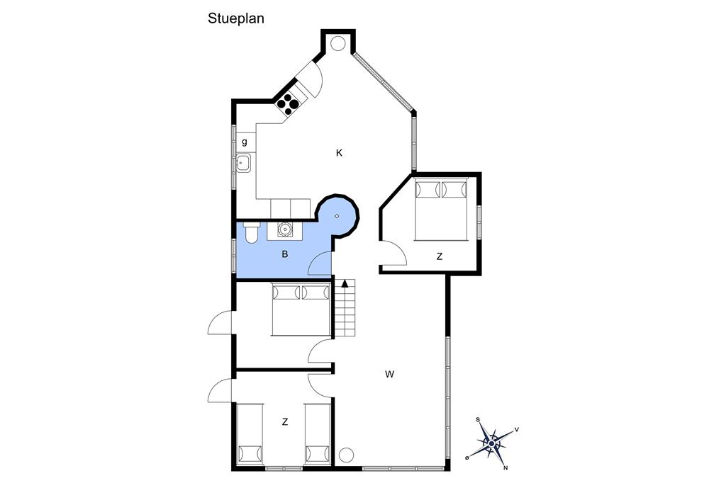 Indretning 1-14 Sommerhus 1357, Ved Stranden 2, DK - 9492 Blokhus
