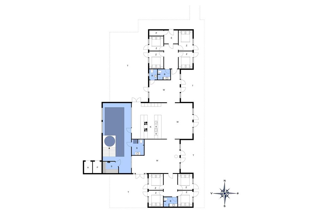Indretning 1-173 Sommerhus BV122, Gl. Mælkevej 72, DK - 6857 Blåvand