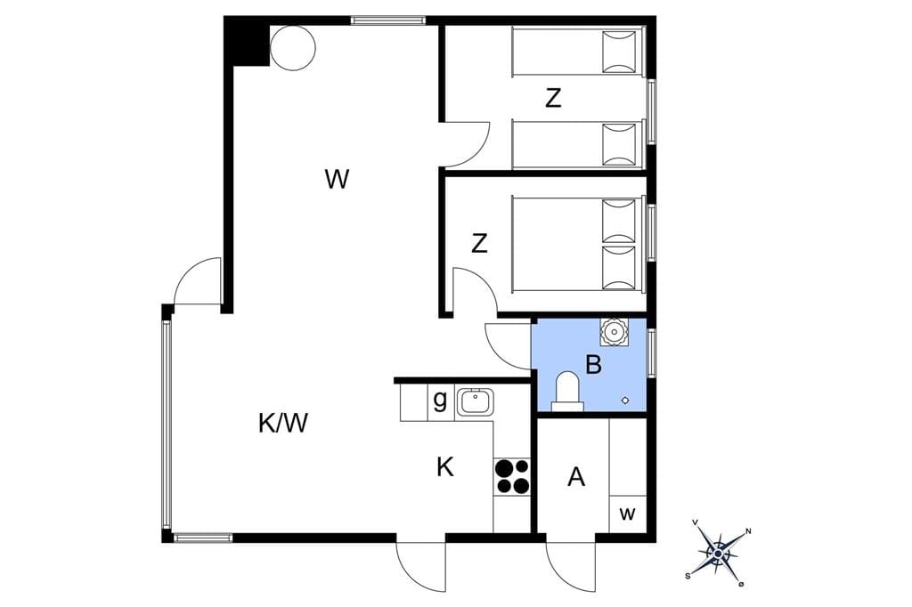 Indretning 1-22 Sommerhus C11109, Husfold 34, DK - 6893 Hemmet
